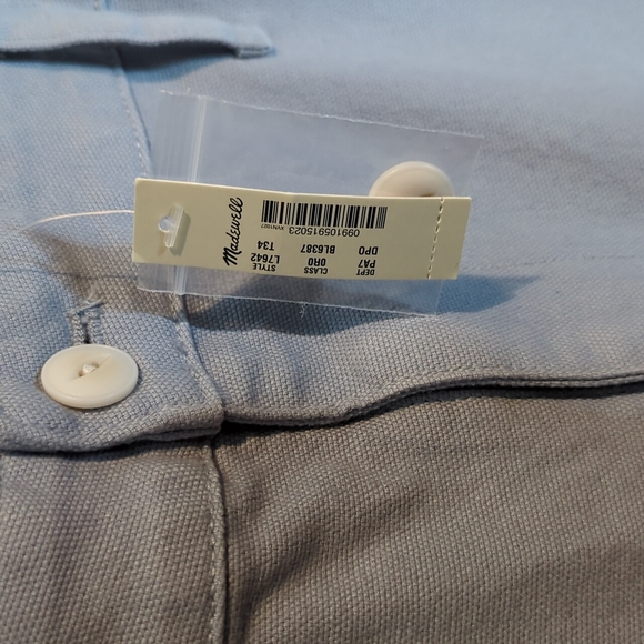 Madewell slim emmett wide leg crop sizeT34W - Picture 3 of 14